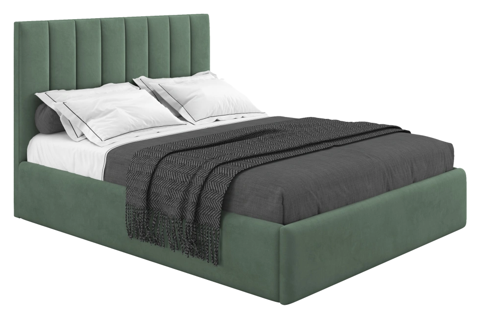 Кровать Лира 160x200 Catania izumrud
