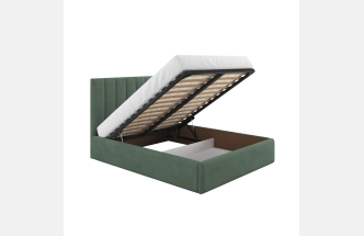 Кровать Лира 160x200 Catania izumrud