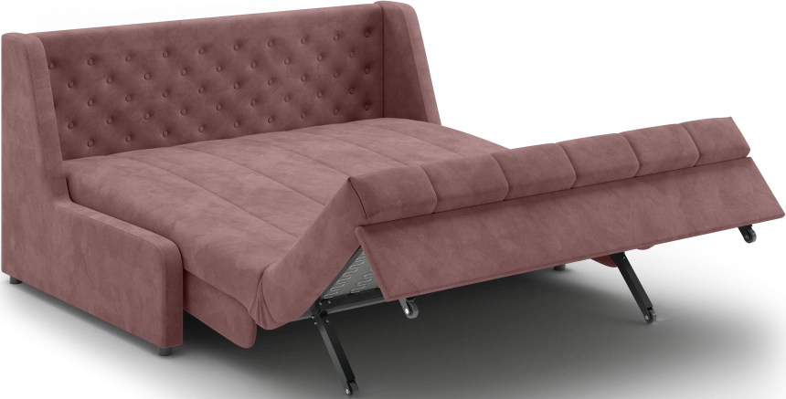 Диван прямой Ричмонд 160, модель 069, без подлокотников, Коралловый (Ultra coral)