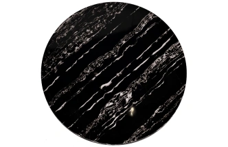 Журнальный стол 30B-85521, 60x60x48, МДФ с полимерным покрытием, черный мрамор / хром 