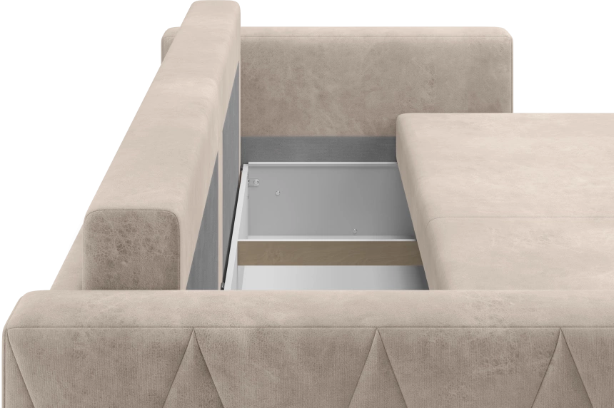 ​Диван прямой Милфорд, модель 011, Dakota Beige (бежевый)