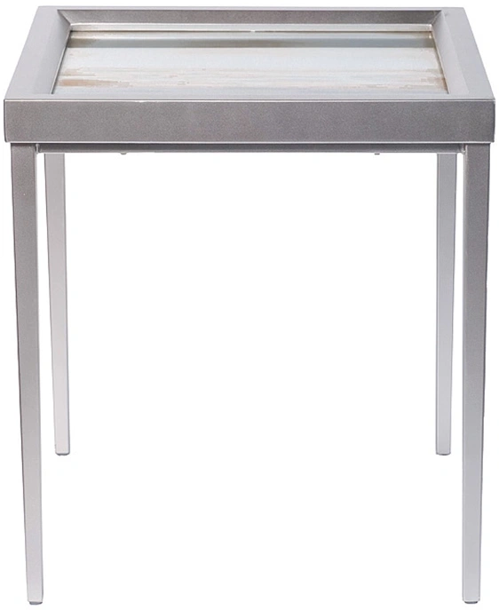 Журнальный стол Mirage, 56x56x61, МДФ, хром