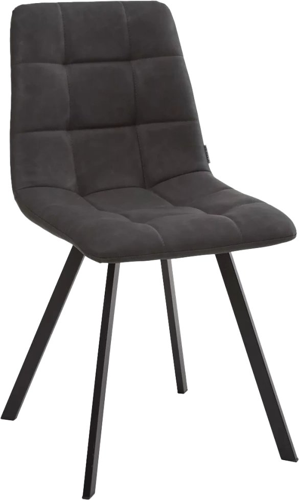 Стул Chilli Square, мягкий, RU-08 антрацит, PU, черный каркас