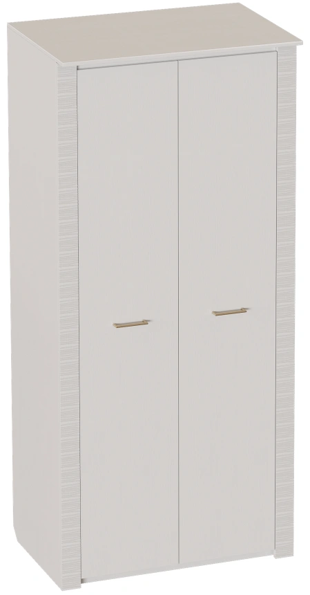 Шкаф двухдверный Элана, 101x64.5x218.5, распашной с полками, персидский жемчуг