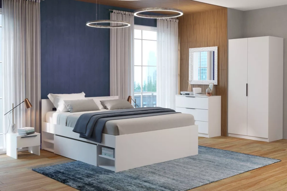 Спальный гарнитур Дрезден 2, Белый