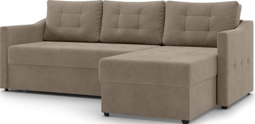 Диван угловой Бонд, модель 123, Ultra Beige (бежевый)