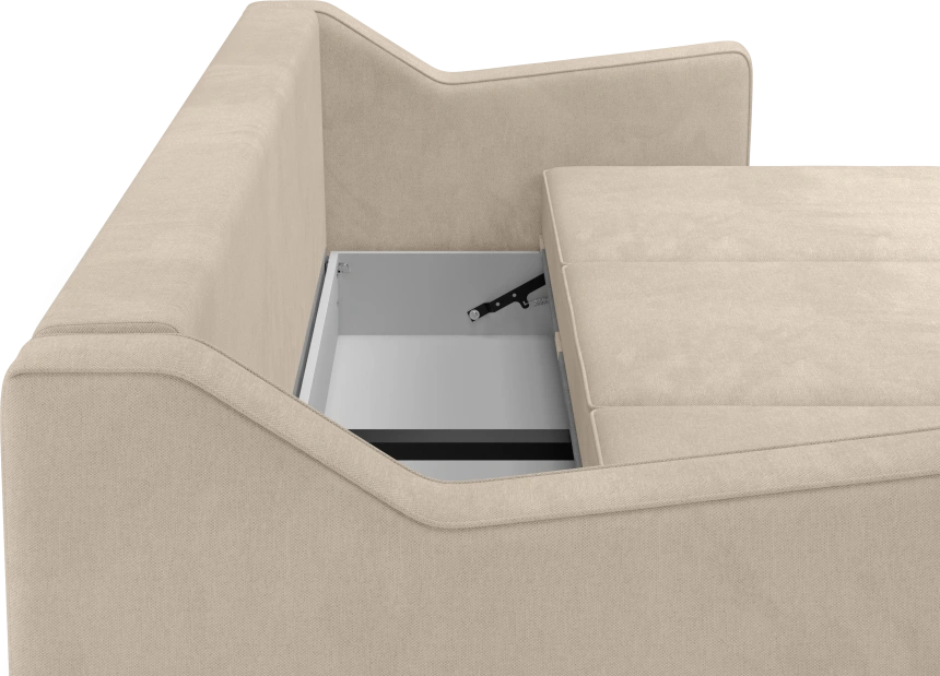 Диван прямой Даллас, модель 050, Alliance 100 (бежевый)