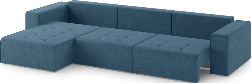 Диван угловой трехместный Венте, модель 035, Danco 796 (синий)