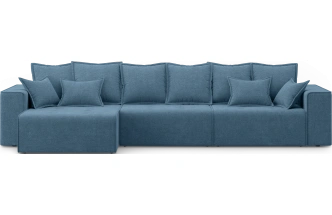 Диван угловой трехместный Венте, модель 035, Danco 796 (синий)