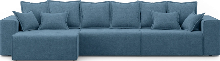 Диван угловой трехместный Венте, модель 035, Danco 796 (синий)