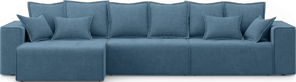 Диван угловой трехместный Венте, модель 035, Danco 796 (синий)