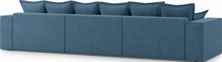 Диван угловой трехместный Венте, модель 035, Danco 796 (синий)