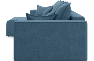 Диван угловой трехместный Венте, модель 035, Danco 796 (синий)