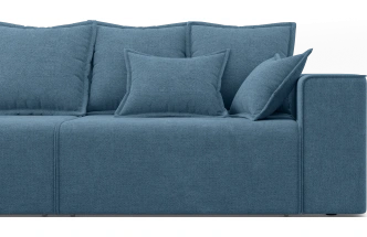 Диван угловой трехместный Венте, модель 035, Danco 796 (синий)