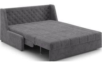 Диван прямой Ричмонд 160, модель 069, без подлокотников, серый (Ultra Grey)