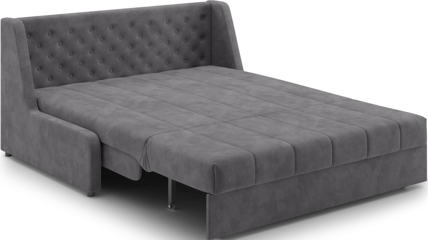 Диван прямой Ричмонд 160, модель 069, без подлокотников, серый (Ultra Grey)