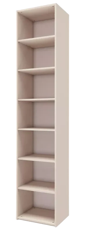 Шкаф однодверный Лаура, с полками, Кашемир серый