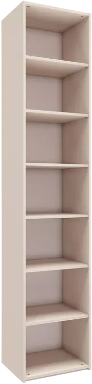 Шкаф однодверный Лаура, с полками, Кашемир серый