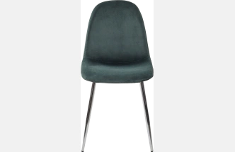 Стул Pescara, мягкий, UF910-14 Dark Green, велюр, хром каркас