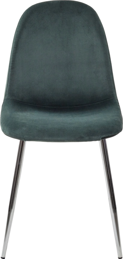 Стул Pescara, мягкий, UF910-14 Dark Green, велюр, хром каркас