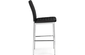 Барный стул Teon, черный / хром