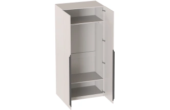 Шкаф двухдверный Нора, распашной для одежды, персидский жемчуг / вереск ромено