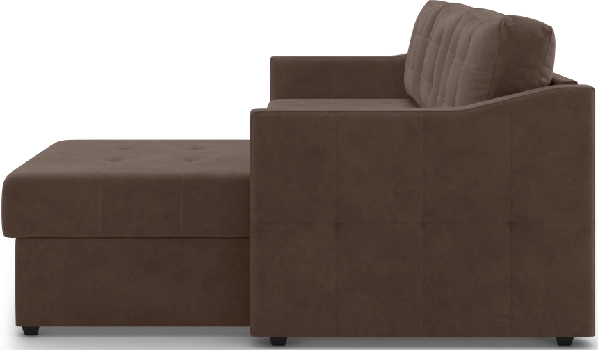 Диван угловой Бонд, модель 123, Ultra Chocolate (коричневый)