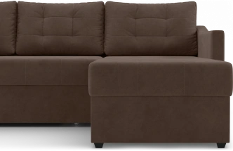 Диван угловой Бонд, модель 123, Ultra Chocolate (коричневый)