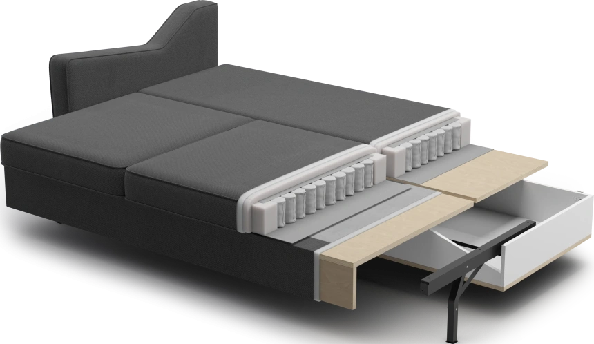 Диван прямой Даллас, модель 050, Alliance 232 (коричневый)