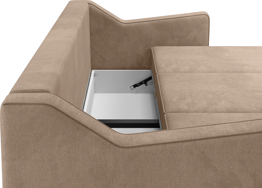 Диван прямой Даллас, модель 050, Alliance 232 (коричневый)