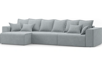 Диван угловой трехместный Венте, модель 035, Danco 995 (серый)