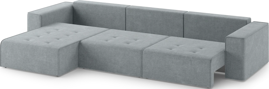 Диван угловой трехместный Венте, модель 035, Danco 995 (серый)
