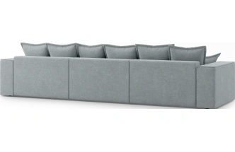 Диван угловой трехместный Венте, модель 035, Danco 995 (серый)