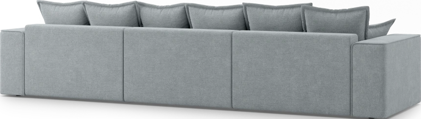 Диван угловой трехместный Венте, модель 035, Danco 995 (серый)