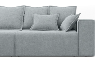 Диван угловой трехместный Венте, модель 035, Danco 995 (серый)