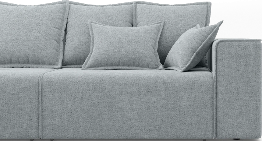 Диван угловой трехместный Венте, модель 035, Danco 995 (серый)