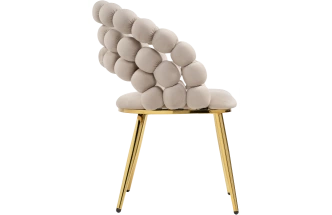 Стул Ball, дизайнерский, beige / gold