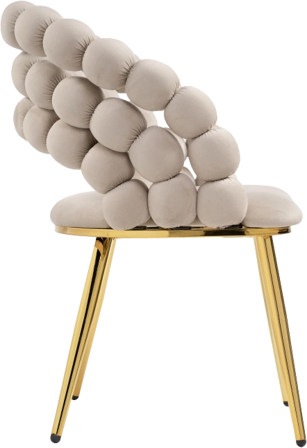 Стул Ball, дизайнерский, beige / gold