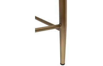 Барный стул 163YH-16574, экокожа, бежевый / бронза 