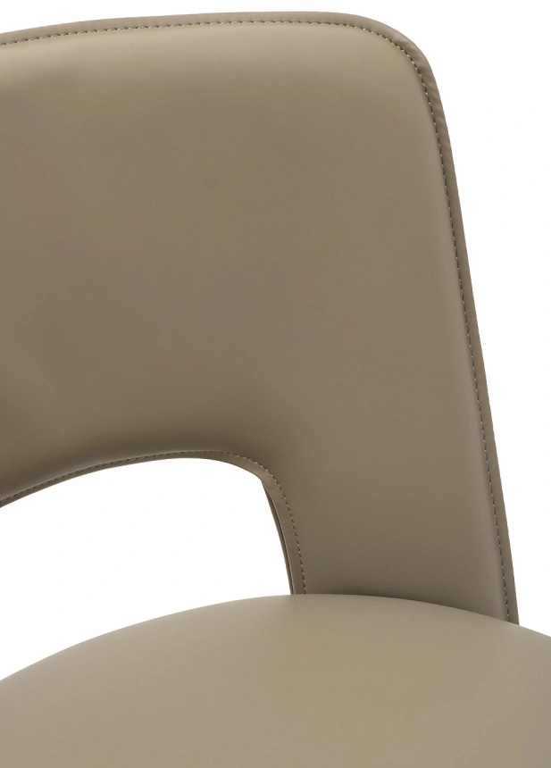 Барный стул 163YH-16574, экокожа, бежевый / бронза 