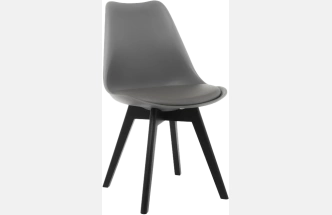 Стул Bonuss, пластиковый, dark gray / black