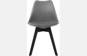 Стул Bonuss, пластиковый, dark gray / black