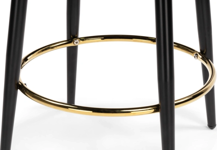 Полубарный табурет Plato, велюр темно-бежевый