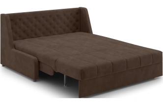 Диван прямой Ричмонд 160, модель 069, без подлокотников, Шоколадный (Ultra Chocolate)