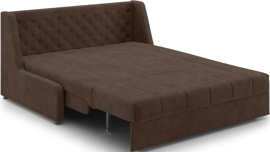 Диван прямой Ричмонд 160, модель 069, без подлокотников, Шоколадный (Ultra Chocolate)