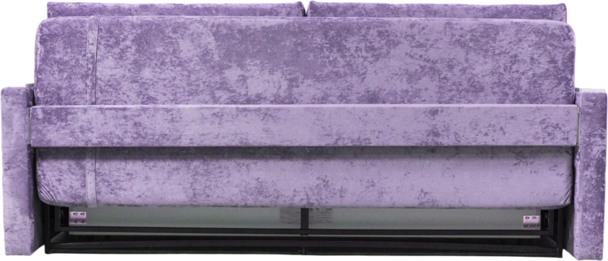 Диван прямой Адель 2, Plush purple velvet, декор Рамух белый