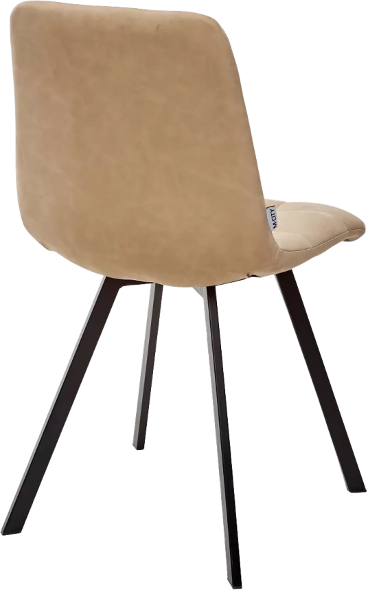 Стул Chilli Square, мягкий, RU-16 бежевый винтаж, PU, черный каркас