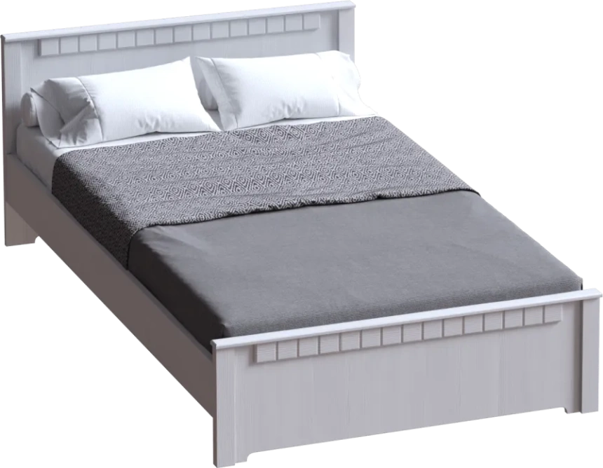 Кровать Прованс 120, полутораспальная, бодега белая / патина премиум