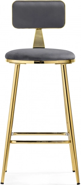 Полубарный стул Persi, темно-серый / золотой