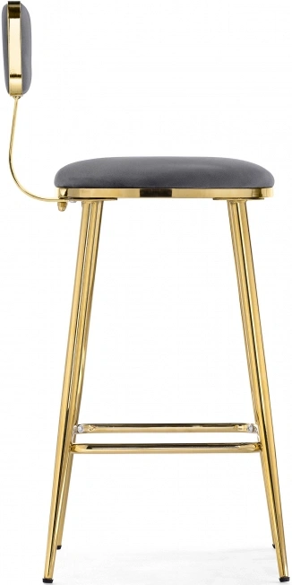 Полубарный стул Persi, темно-серый / золотой